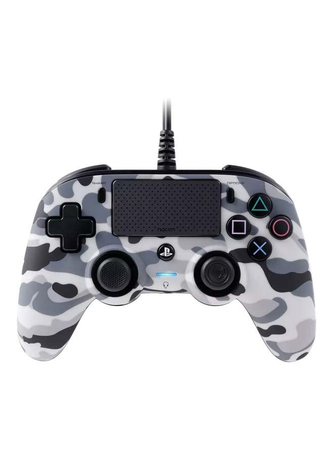 nacon Wired Compact Controller For PlayStation 4 Camo Grey  - Image 1