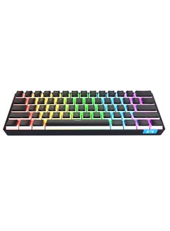 Ajazz DaiDai STK61 Pudding Key Cap 61 Keys Wireless Mechanical Keyboard Blue Switch RGB Portable Dual Mode Bluetooth Gaming Keyboard for Laptop PC  - Image 1