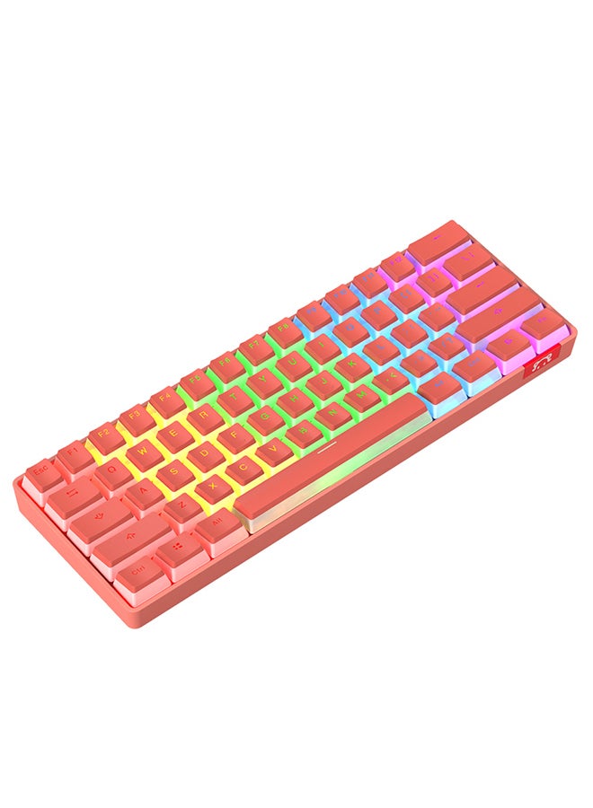 Ajazz DaiDai STK61 Bluetooth Gaming Pudding Wireless Mechanical Keyboard Blue Switch RGB  - Image 1