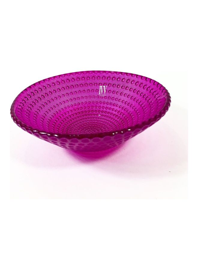 اي في في وعاء زينة لتقديم الحلويات بلون فوشيا (أرجواني). لون أرجواني. 16سم - Image 1