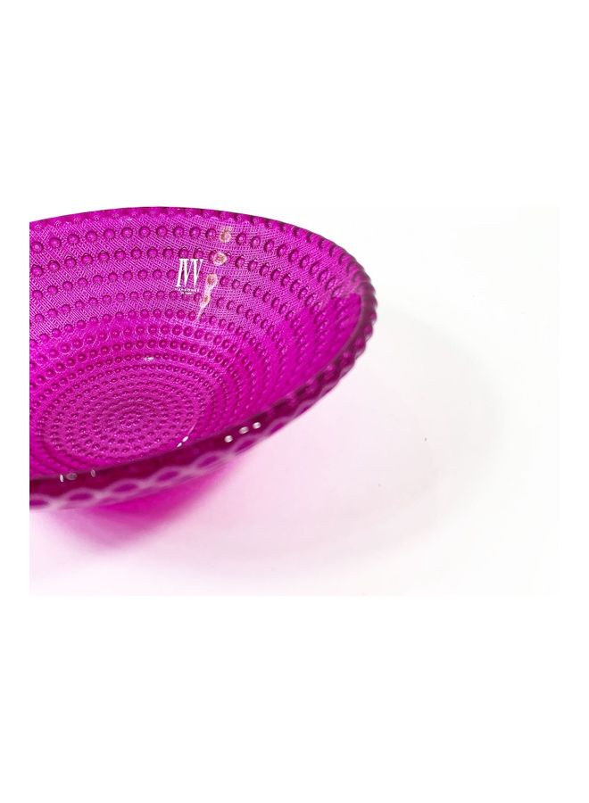 اي في في وعاء زينة لتقديم الحلويات بلون فوشيا (أرجواني). لون أرجواني. 16سم - Image 3