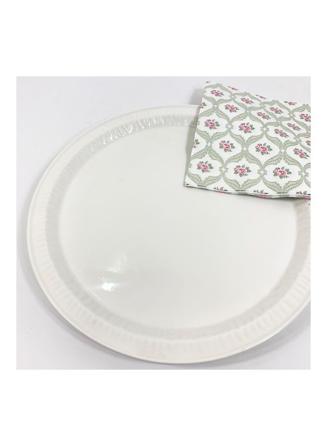SELETTI Porcelain Dinner Plate White 28cm - Image 3