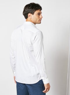 Ted Baker Bobcut Cotton Plain Shirt White  - Image 3