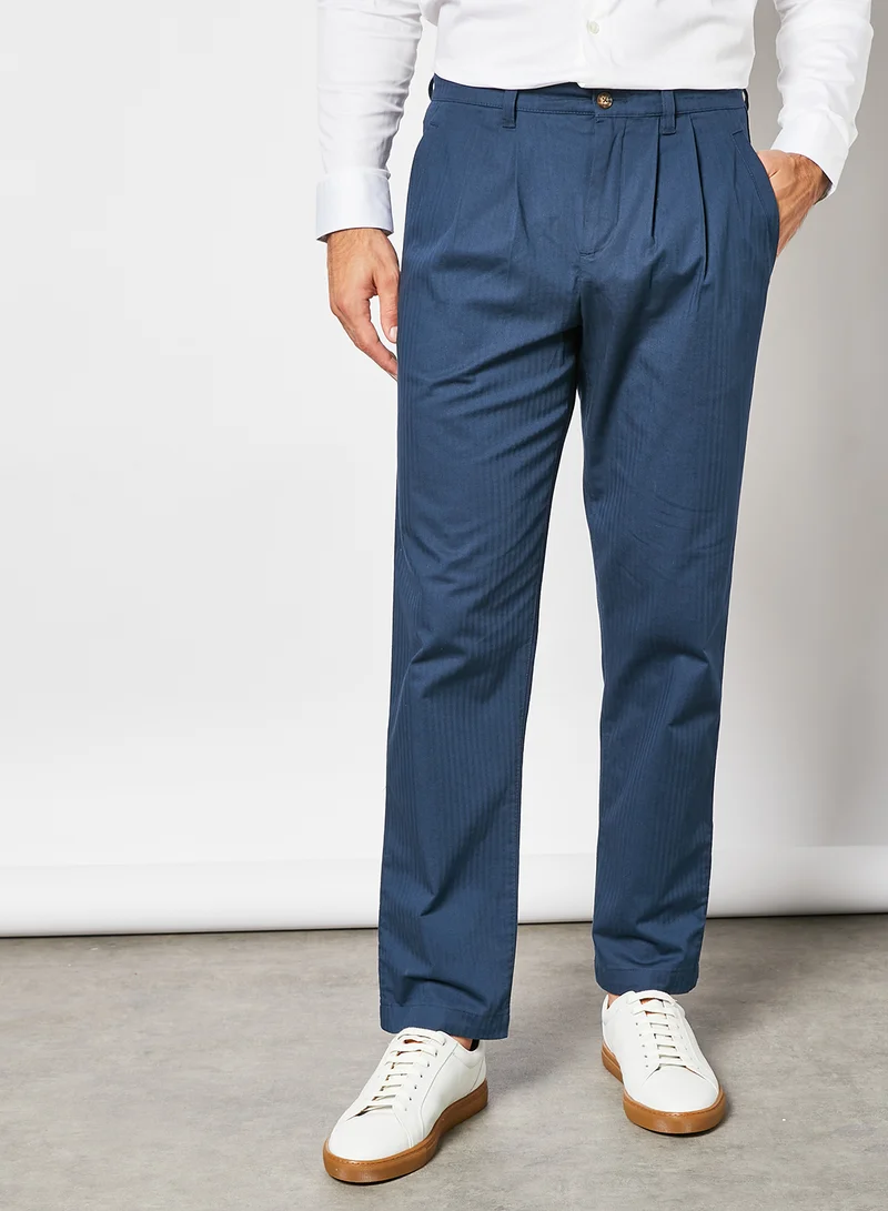 تيد بيكر Talkin Pleated Herringbone Trouser