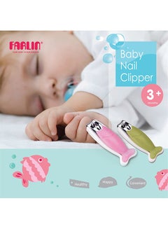 FARLIN Pink Stainless Steel Fish Shaped Nail Clipper, Bf-160D P, 18.5X1X11 Cm  - Image 4