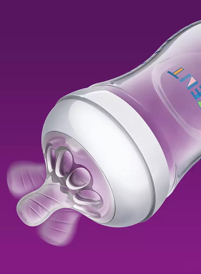 Innovative Petal Design Natural Feeding Baby Ultra Soft Nipple Bottle Set For Newborn Babies 260 Ml
