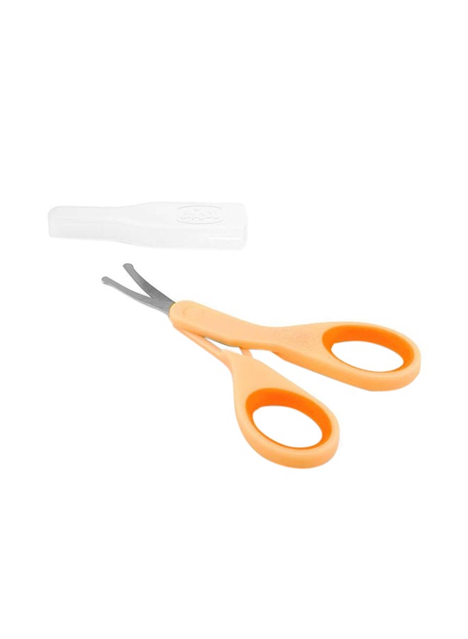 Chicco Forbicine Baby Hygiene Blade Nail Scissors Stainless Steel With Cover For Kids Safety  - Image 1