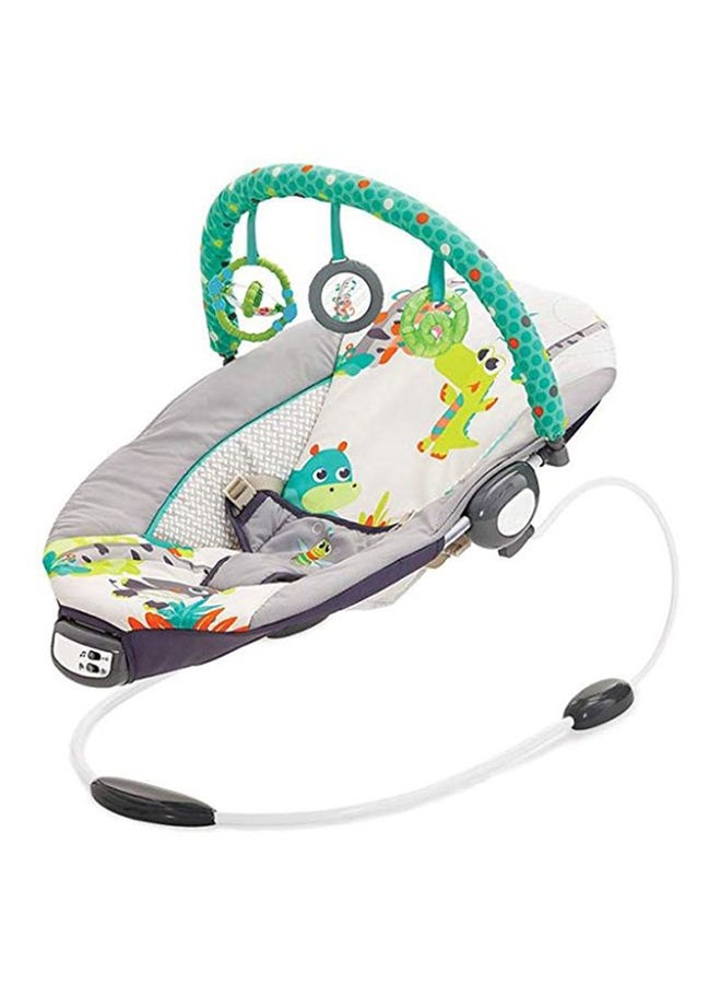 Mastela Foldable Deluxe Portable Baby Swing Fold Up Rocker For Toddler With Calming Vibrations And Toy  - Image 2