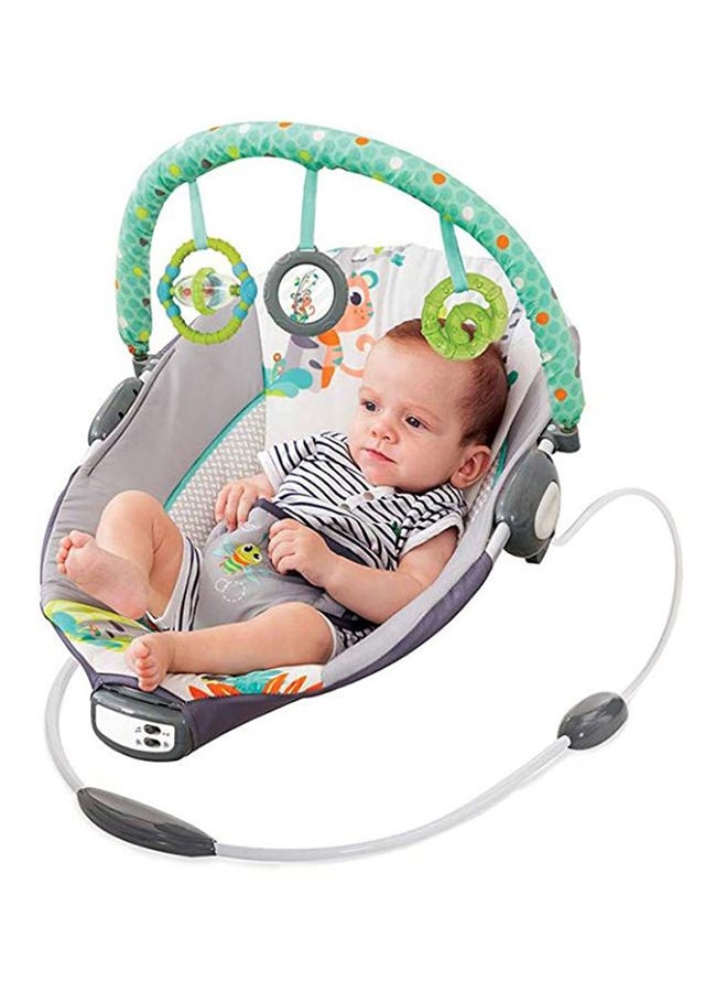Mastela Foldable Deluxe Portable Baby Swing Fold Up Rocker For Toddler With Calming Vibrations And Toy  - Image 3