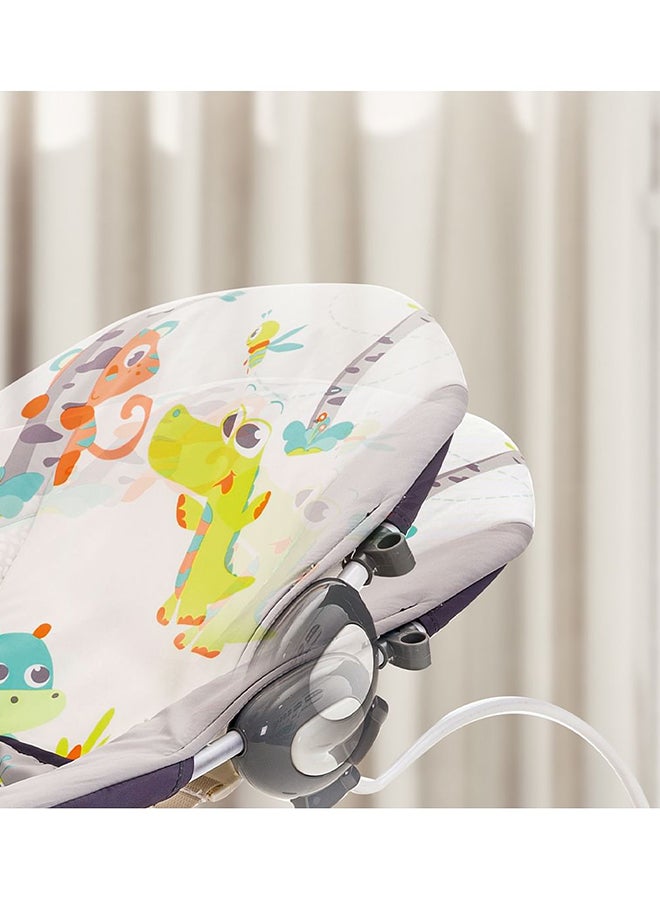 Foldable Deluxe Portable Baby Swing Fold Up Rocker For Toddler With Calming Vibrations And Toy