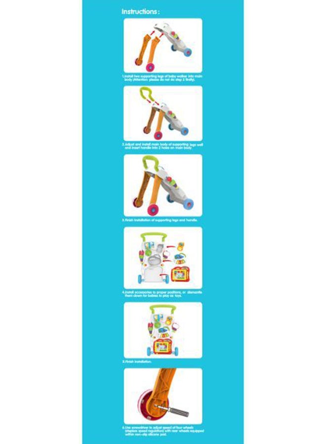Baby love - Baby Walker With Toys, Music, Light And Adjustable Speed, 33-1458886 - Image 1