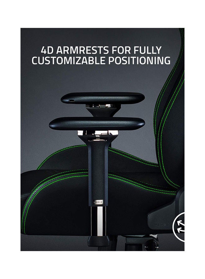 RAZER - Iskur Gaming Chair Black/Green 66.5 x 74.5 x 137cm - Image 1