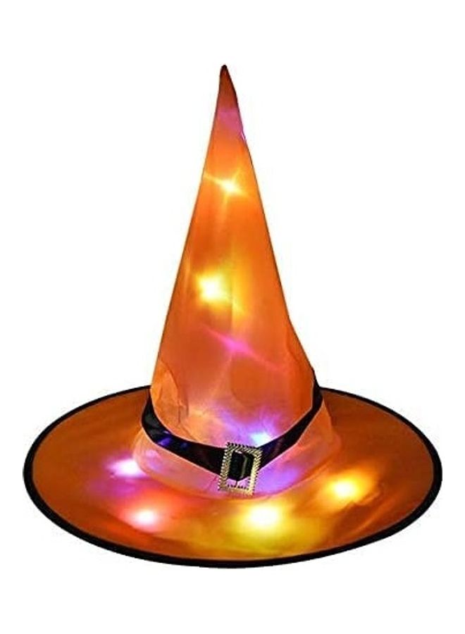 برين جيجلز قبعة ساحرة للهالوين المضيئة مع ضوء LED للأزياء والديكور 35 x 38سم  - Image 1