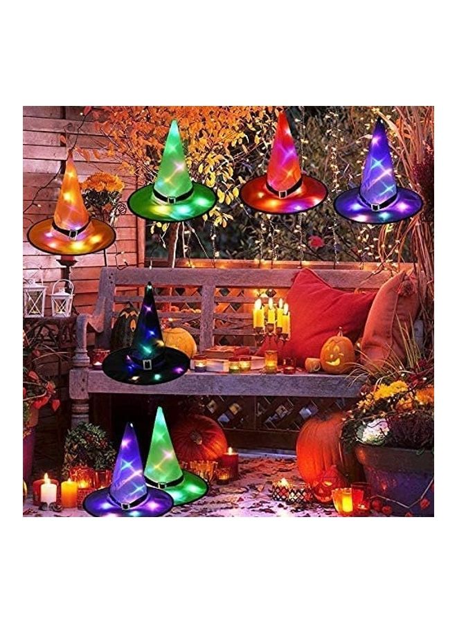 Brain Giggles Halloween Glowing Witch Hat With LED Light For Costume And Decoration 35.5 x 38cm  - Image 4