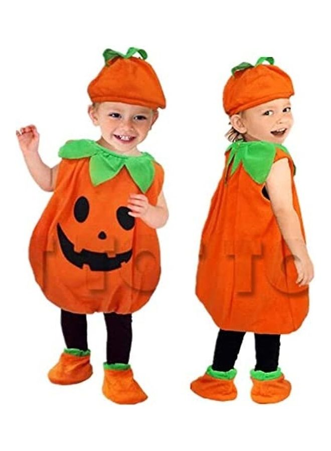 Brain Giggles Pumpkin Costume Set For Halloween Trick or Treat Dress Up 100cm  - Image 3
