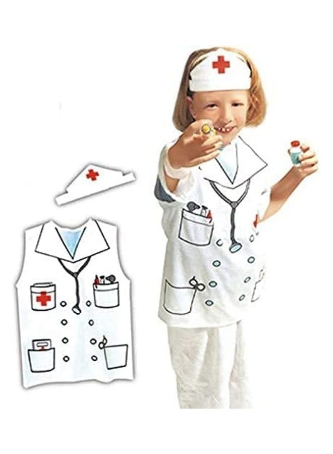 Brain Giggles Kids Doctor Costume Dress up Cosplay For Boys & Girls Pretend Role Play (3-8 Years) 90 x 140cm  - Image 1