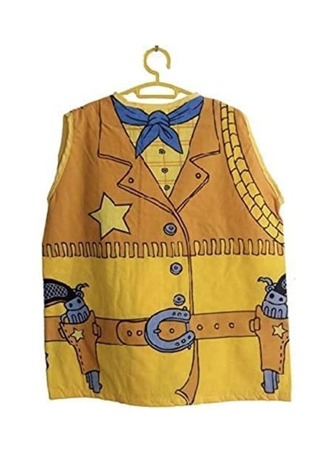 Brain Giggles Kids Cowboy Costume Dress up Cosplay Halloween For Boys Pretend Role Play (3-8 Years) 90 x 140cm - Image 2