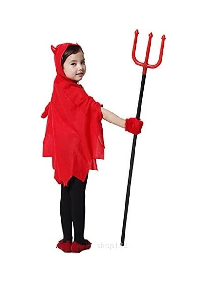 Brain Giggles Devil Halloween Costume With Fork For Kids -Large 120-140cm  - Image 2
