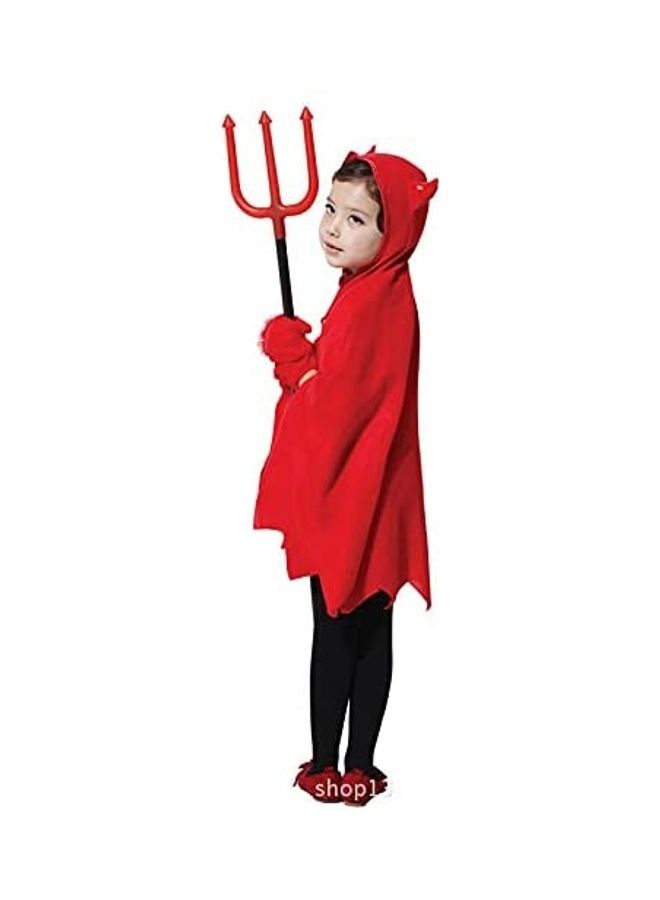 Brain Giggles Devil Halloween Costume With Fork For Kids -Large 120-140cm  - Image 4