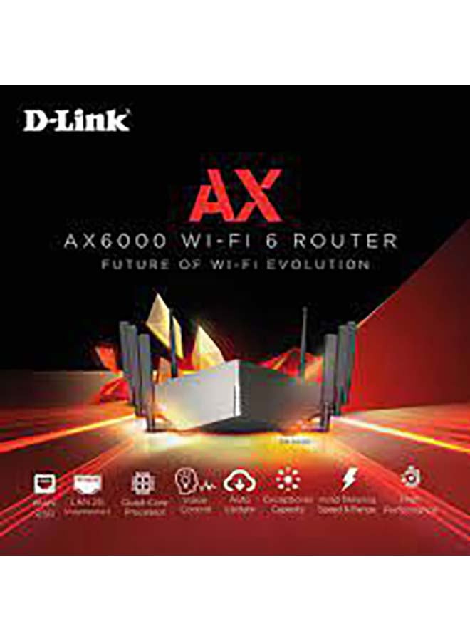 DIR-X6060 AX6000 Wi-Fi 6 Router Black