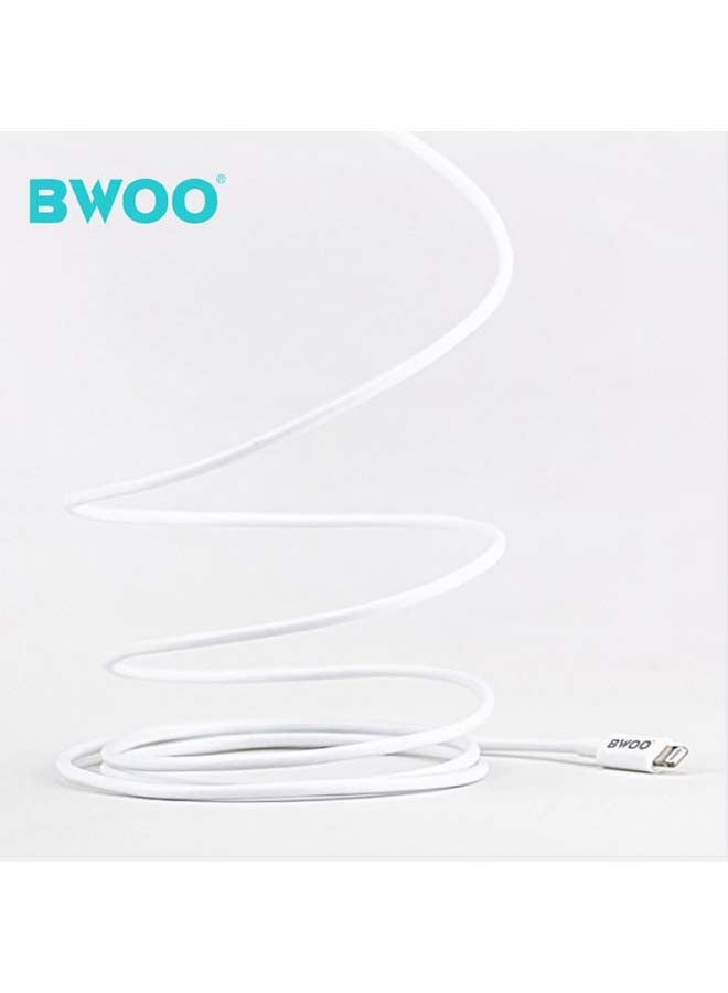 BWOO - USB Type C To Lightning Charging & Data Transfer Cable 1m White - Image 1