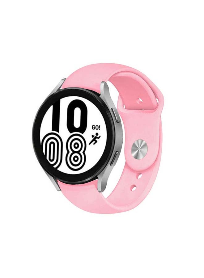 MARGOUN Replacement Silicone Band 20mm for Samsung Galaxy Watch 4/4 Classic Pink - Image 1