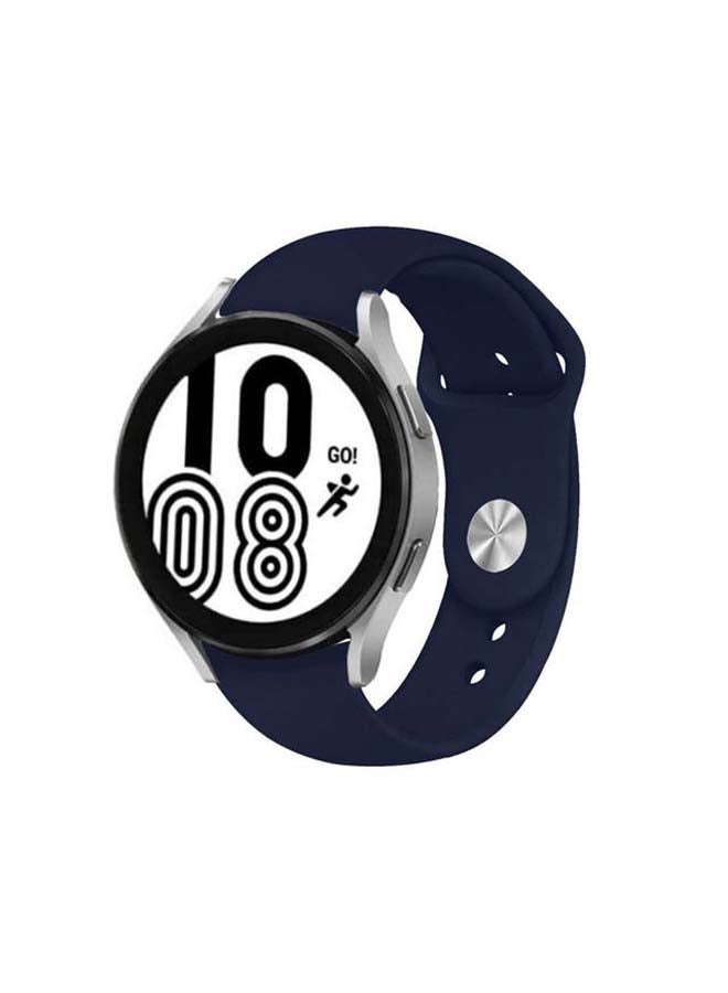 MARGOUN Replacement Silicone Band 20mm for Samsung Galaxy Watch 4/4 Classic Dark Blue - Image 1