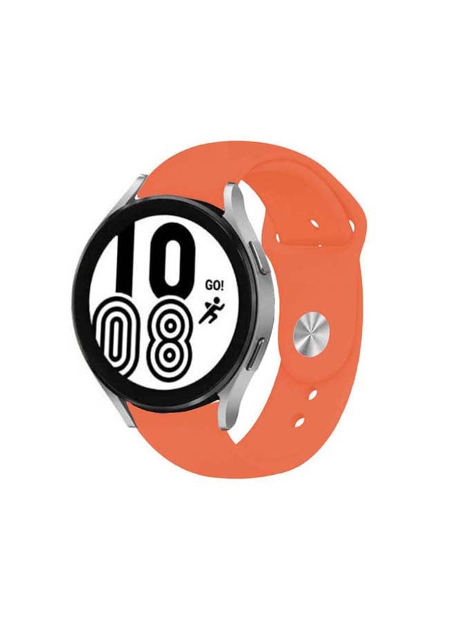 مارجون سوار سيليكون بديل لساعة سامسونج جالاكسي 4/4 كلاسيك برتقالي - Image 1