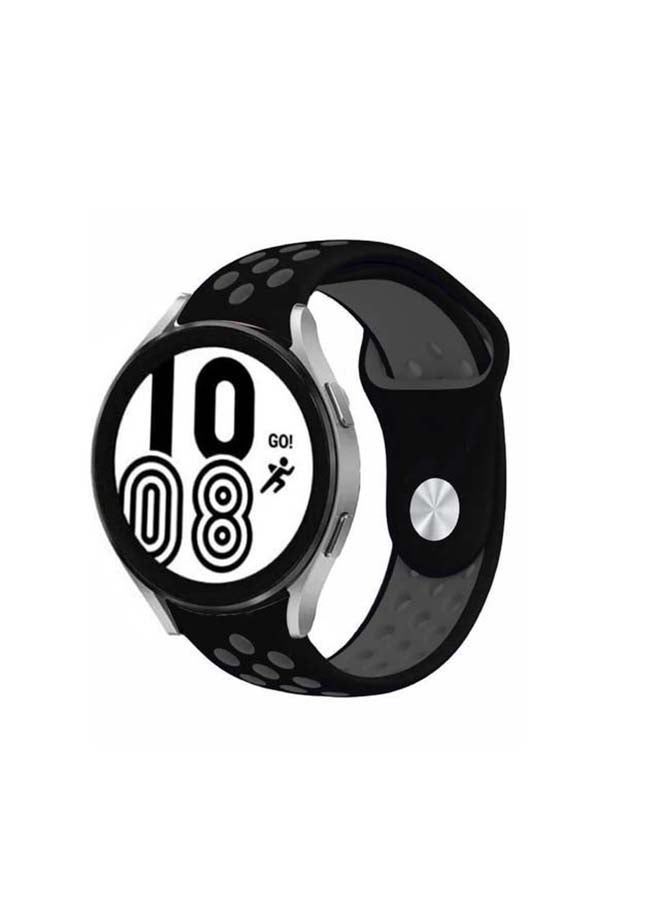 MARGOUN Replacement Nike Design Band 20mm for Samsung Galaxy Watch 4/4 Classic Black/Grey - Image 1