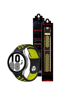 MARGOUN Replacement Nike Design Band 20mm for Samsung Galaxy Watch 4/4 Classic Black/Green  - Image 2