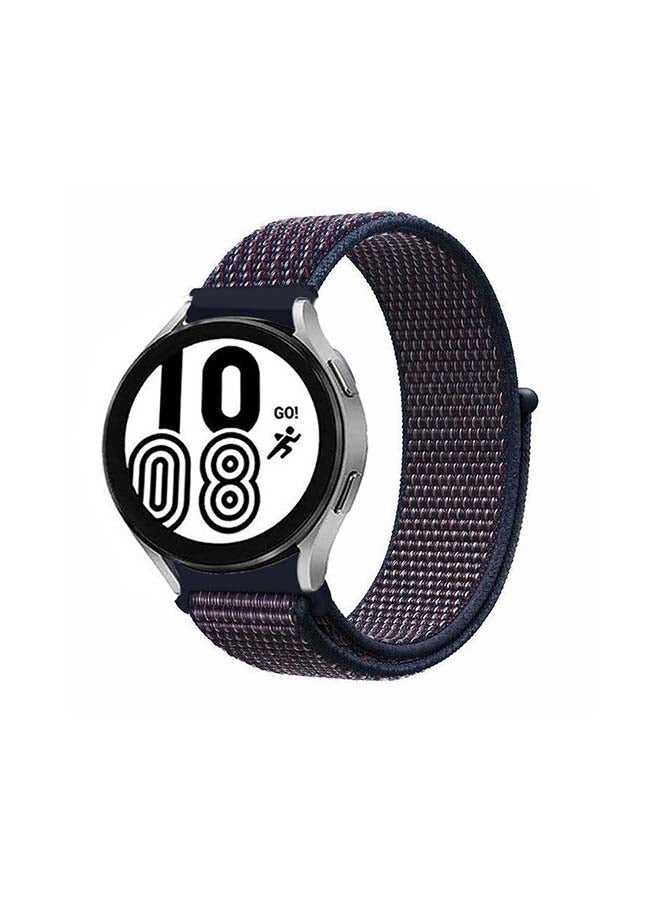 MARGOUN Replacement Nylon Sport Band 20mm for Samsung Galaxy Watch 4/4 Classic Indigo - Image 1