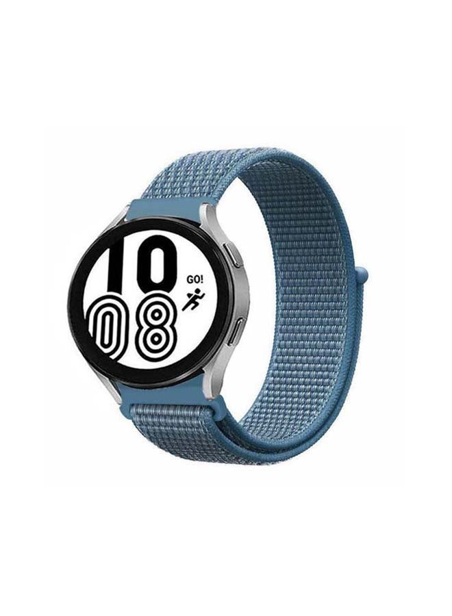 MARGOUN Replacement Nylon Sport Band 20mm for Samsung Galaxy Watch 4/4 Classic Cape Cod Blue - Image 1