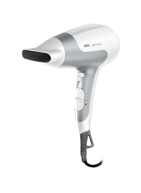 Satin Hair 5 HD580 Power Perfection Dryer Grey/White