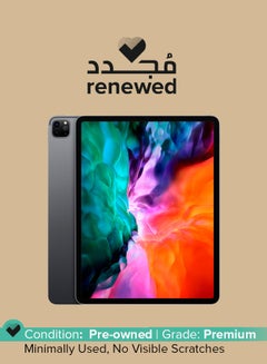 Renewed - iPad Pro 2020 (4th Gen) 12.9-inch 128GB Wi-Fi Space Gray With FaceTime
