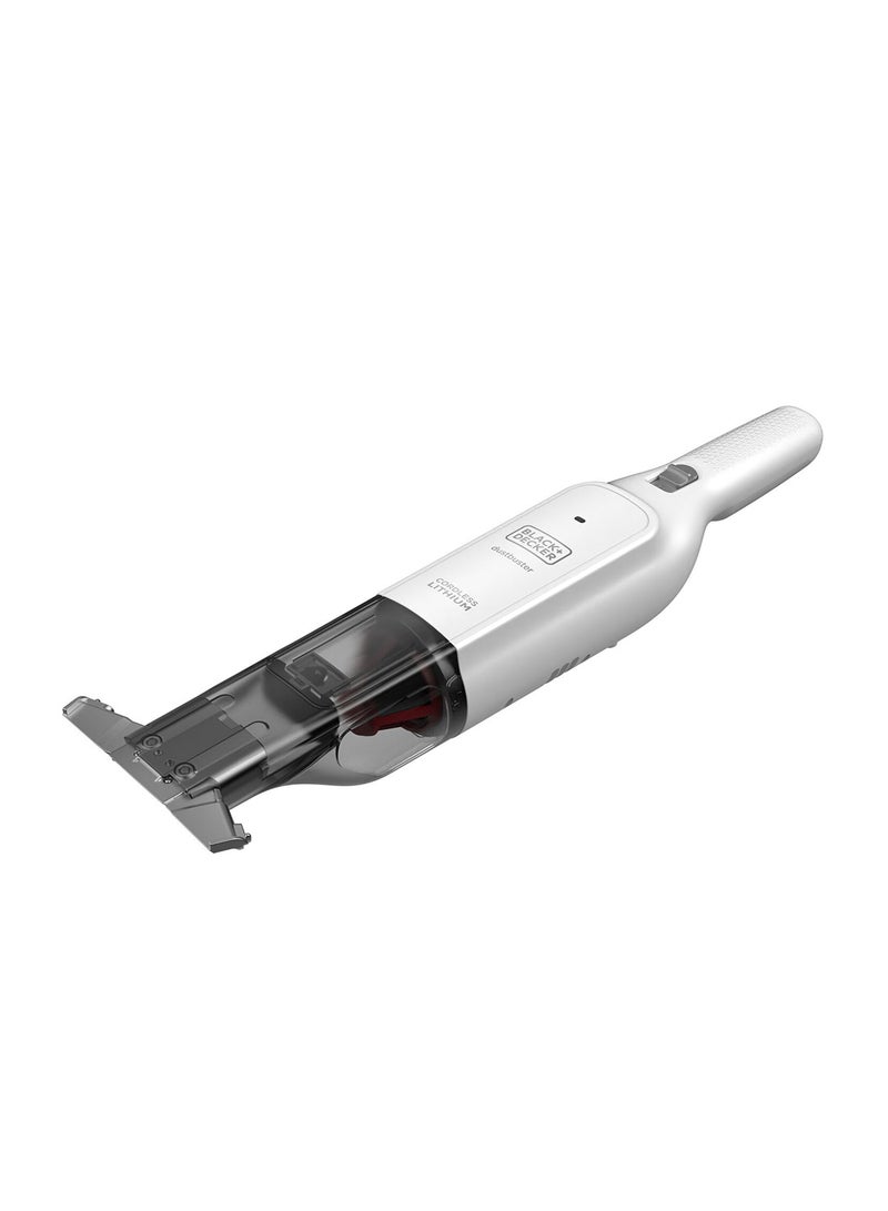BLACK+DECKER Cordless Slim Pelican Handheld Vacuum – 12V - 120 ml 22 W HLVC315J11-GB White  - Image 1