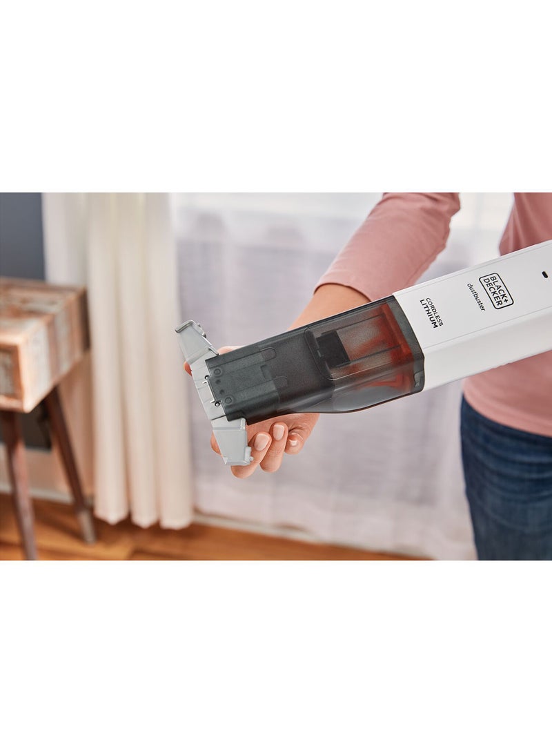 BLACK+DECKER Cordless Slim Pelican Handheld Vacuum – 12V - 120 ml 22 W HLVC315J11-GB White  - Image 4