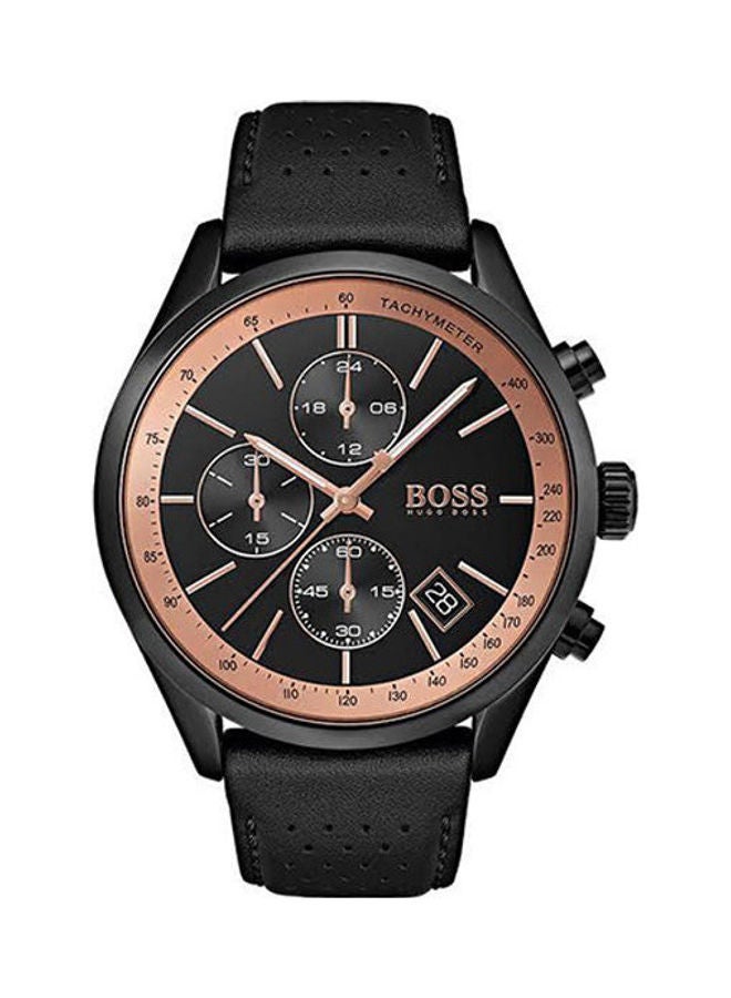 HUGO BOSS - Men's Leather Analog Watch 1513550 - Image 1