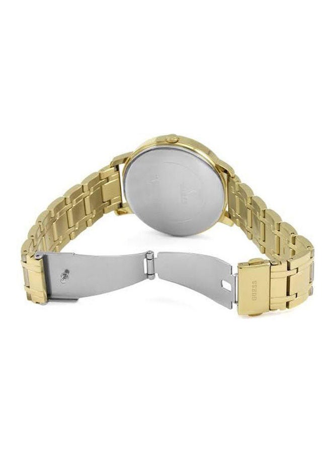 جس ساعة يد بعقارب وسوار من الستانلس ستيل طراز W1313L2 للنساء - Image 2