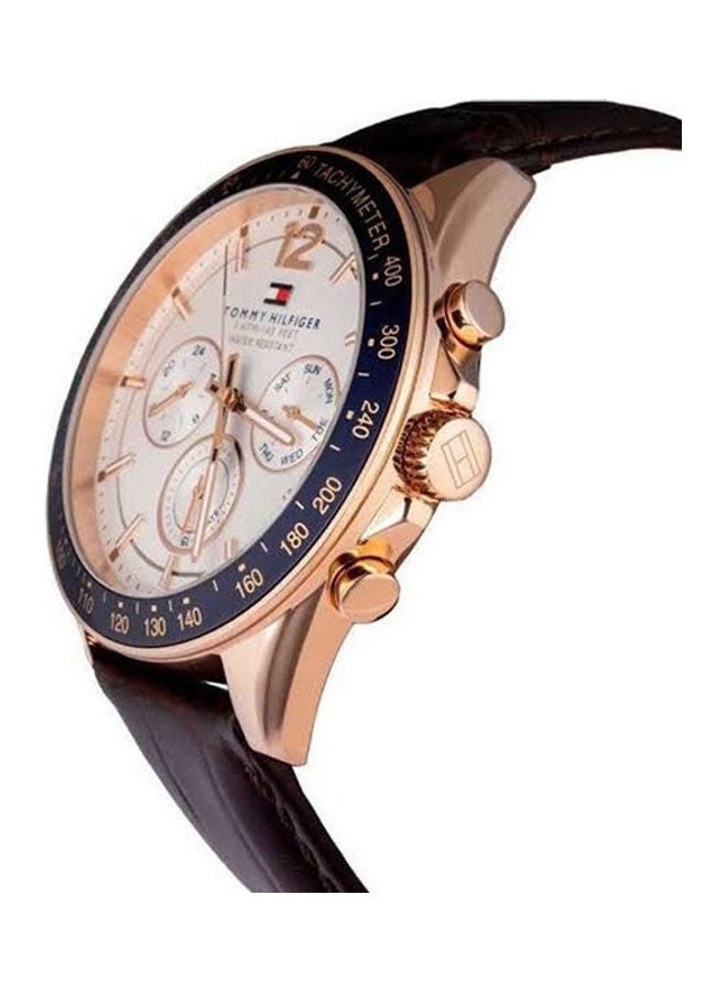 TOMMY HILFIGER Men's Leather Analog Watch 1791118  - Image 2