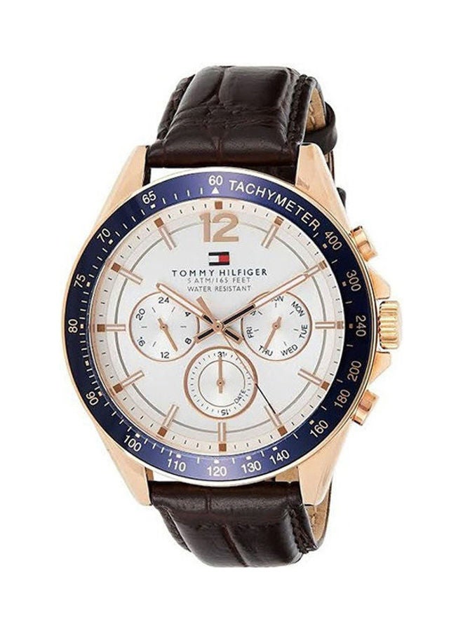 TOMMY HILFIGER Men's Leather Analog Watch 1791118  - Image 1