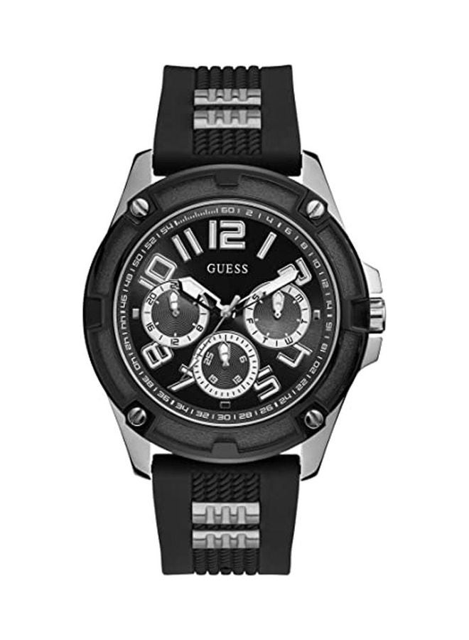 جس ساعة يد بعقارب وسوار من المطاط طراز GW0051G1 للرجال - Image 1