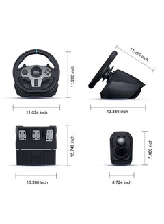 PXN Game Steering Wheel For PlayStation/Xbox/Switch/PC With H-Patten Shifter and 3 Pedal -wired  - Image 2