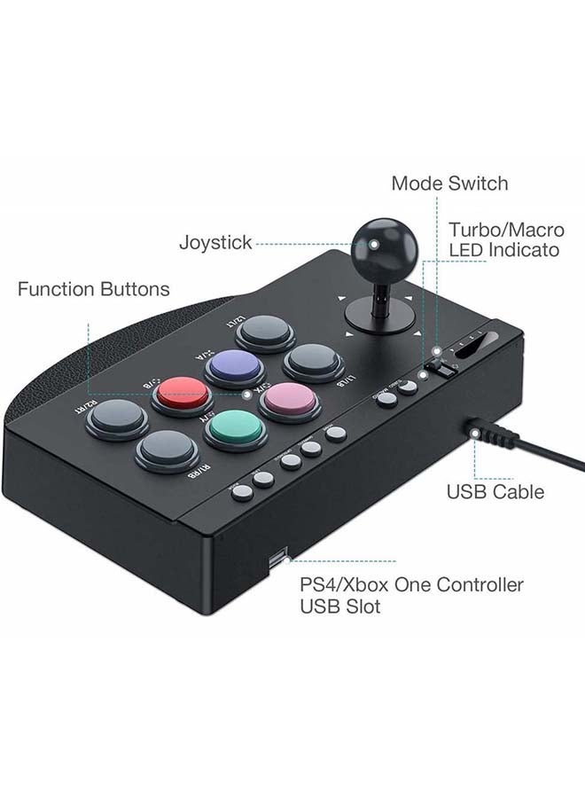 PXN Fighting Arcade Game Controller Joystick For PC / PlayStation / Xbox / Switch -wired - Image 2