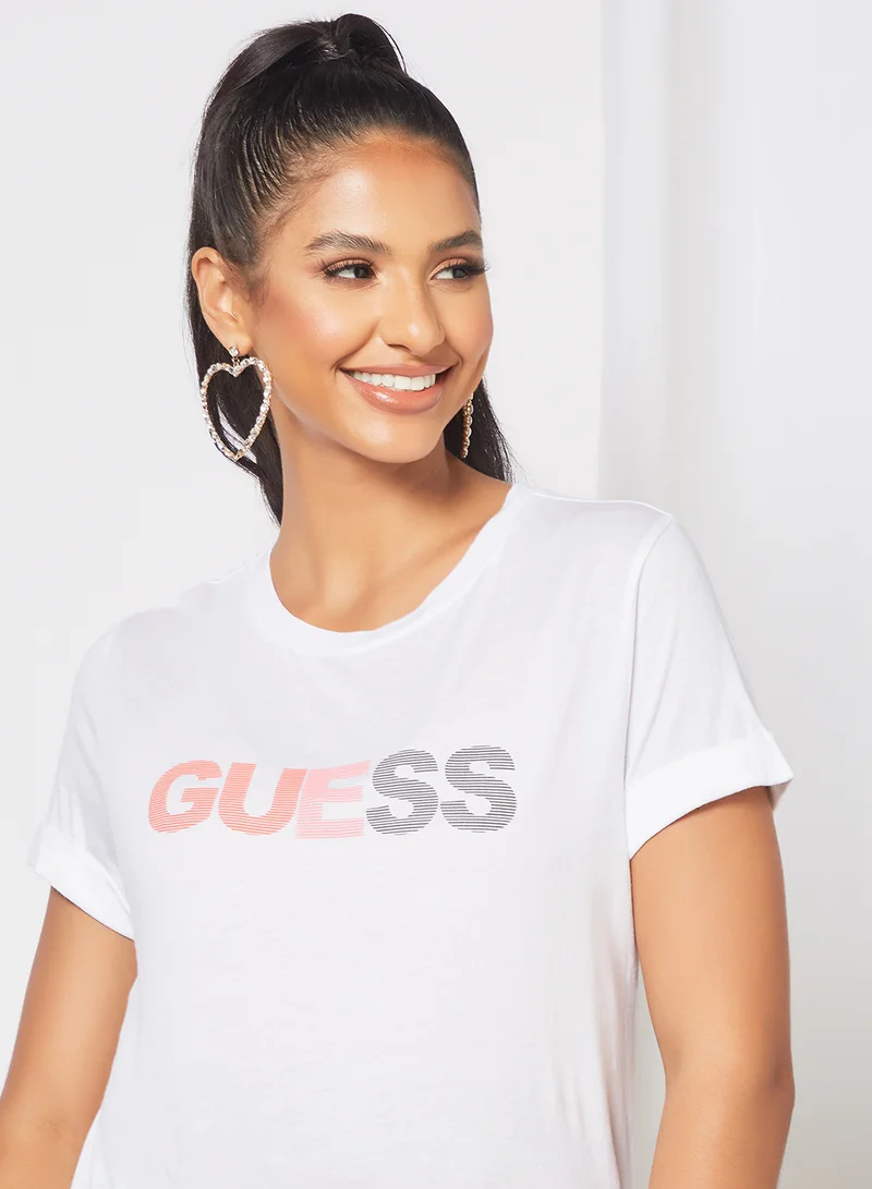 GUESS Basic Logo T-Shirt White