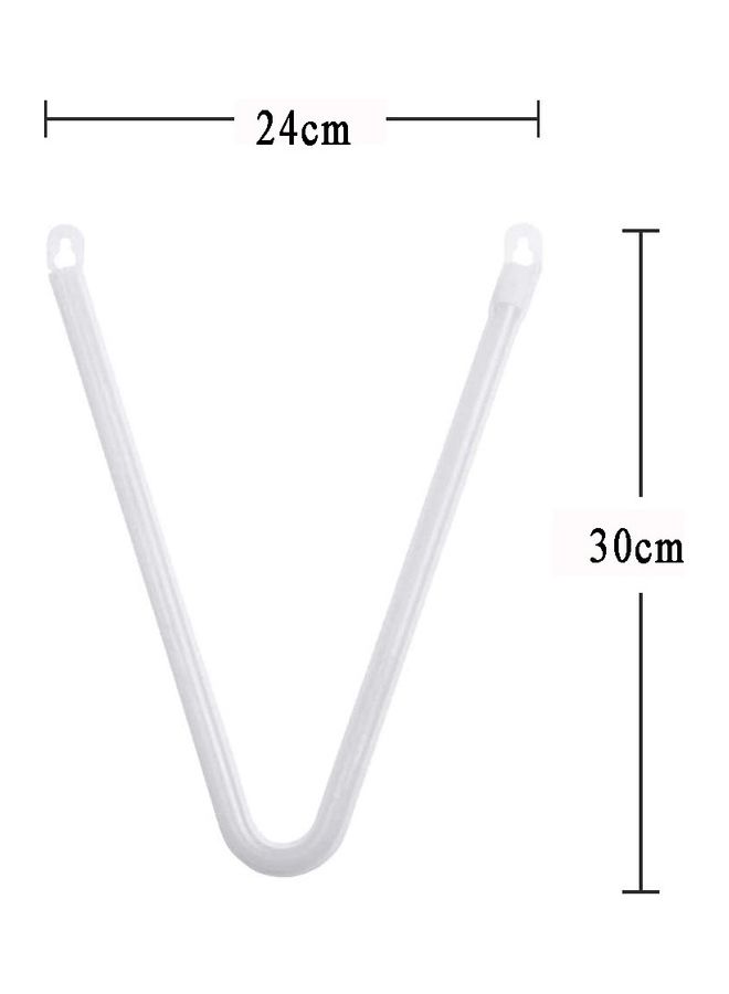 سلة مصباح نيون فليكس بإضاءة LED على شكل حرف V أحمر 30 x 24سم - Image 2