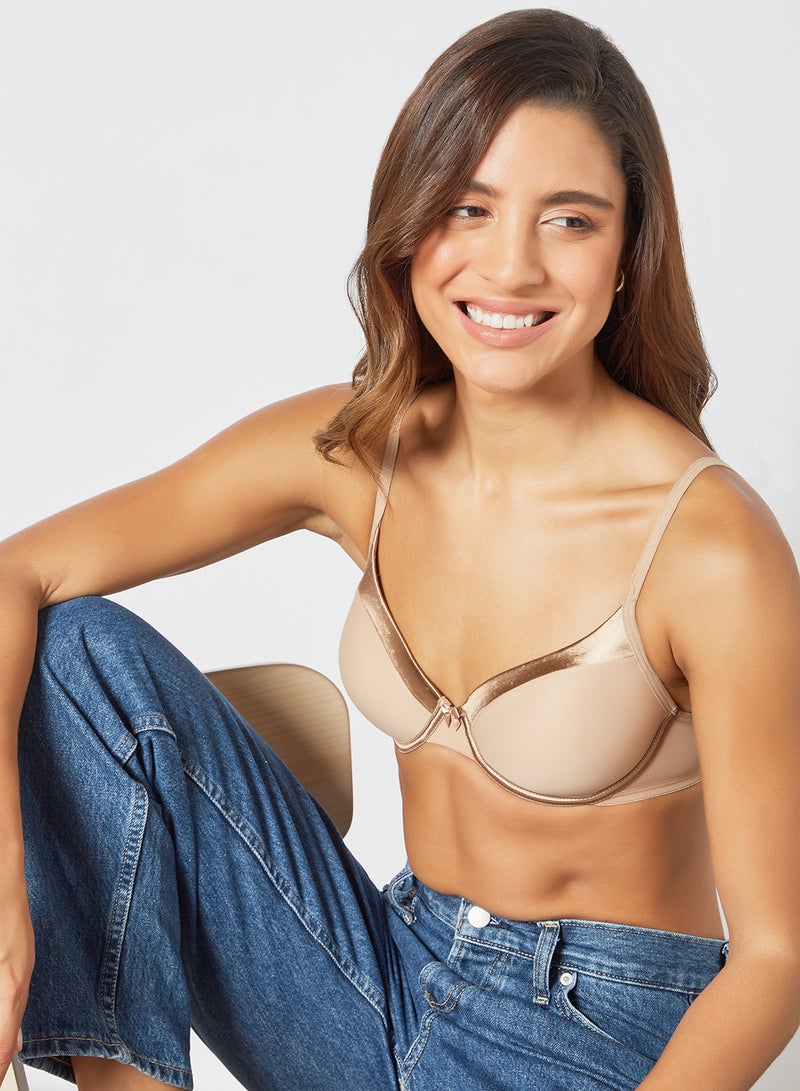 Amante - Underwired Light-Padded T-Shirt Bra Nude - Image 1