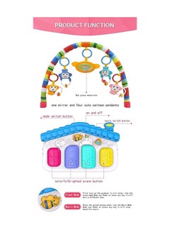 HUANGER Piano Keyboard Infant Fitness Playmat With Music And Light Suitable For Baby Girl 49.5x42x8cm  - Image 5