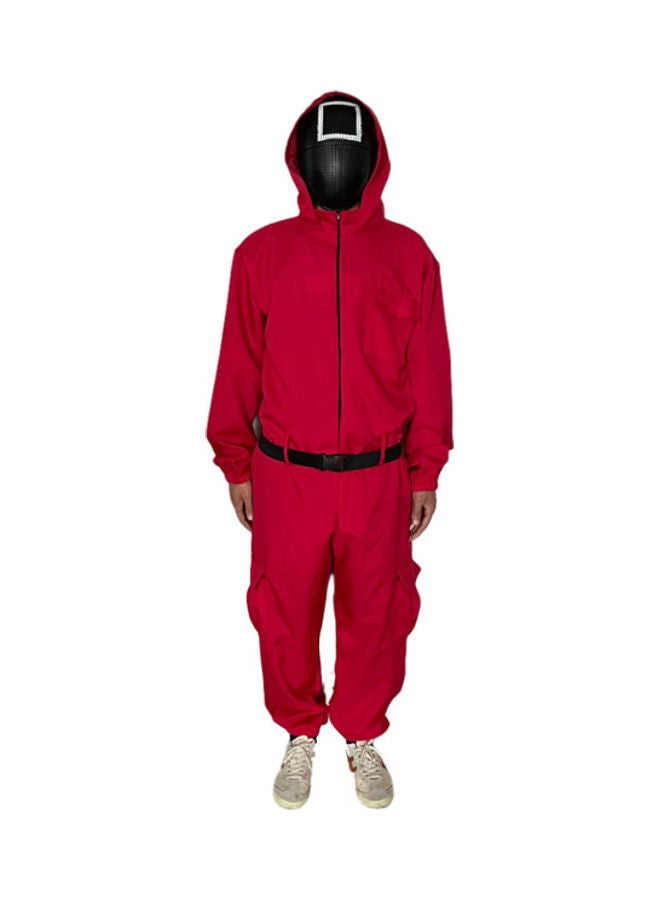 MissTiara Squid Game Cosplay Jumpsuit With Belt+Gloves+Masks - M, 165-175cm  - Image 1