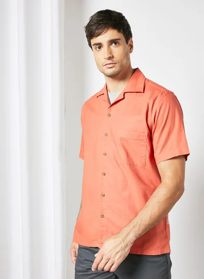 Sivvi x D'Atelier Short Sleeve Shirt Light Orange