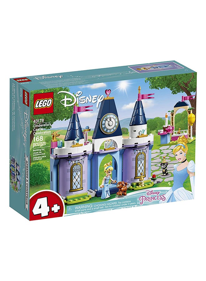 LEGO 43178 Disney Princess Cinderella's Castle Celebration Set 4+ Years  - Image 2